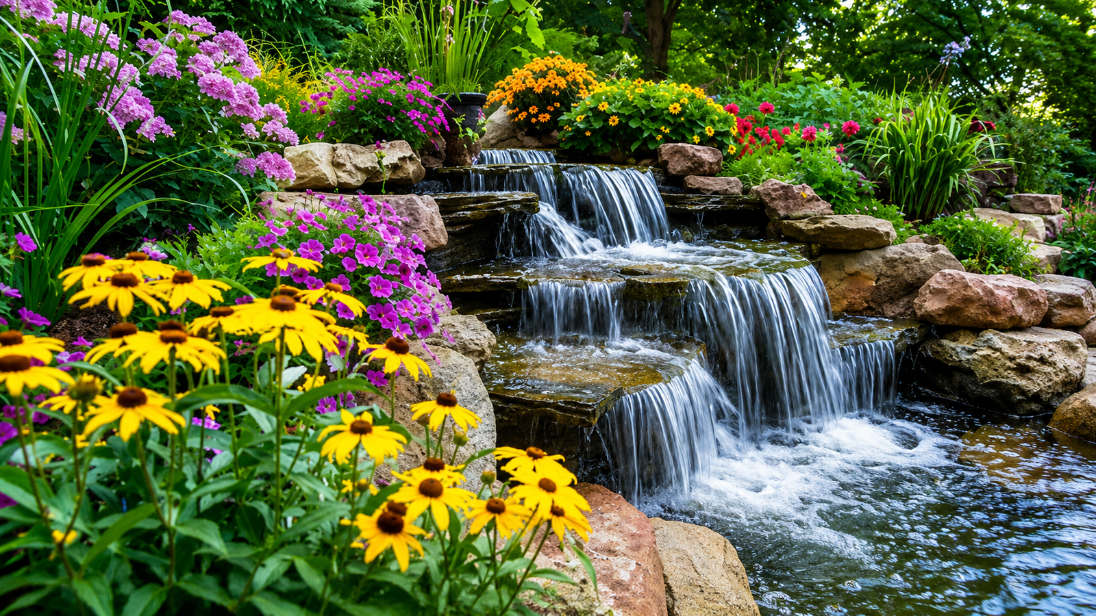 Cascading Waterfalls