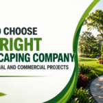 Modern home with landscaped garden pathway and greenery representing professional residential landscaping services
