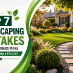 Landscaping mistakes to avoid showing a well-designed garden pathway and outdoor space